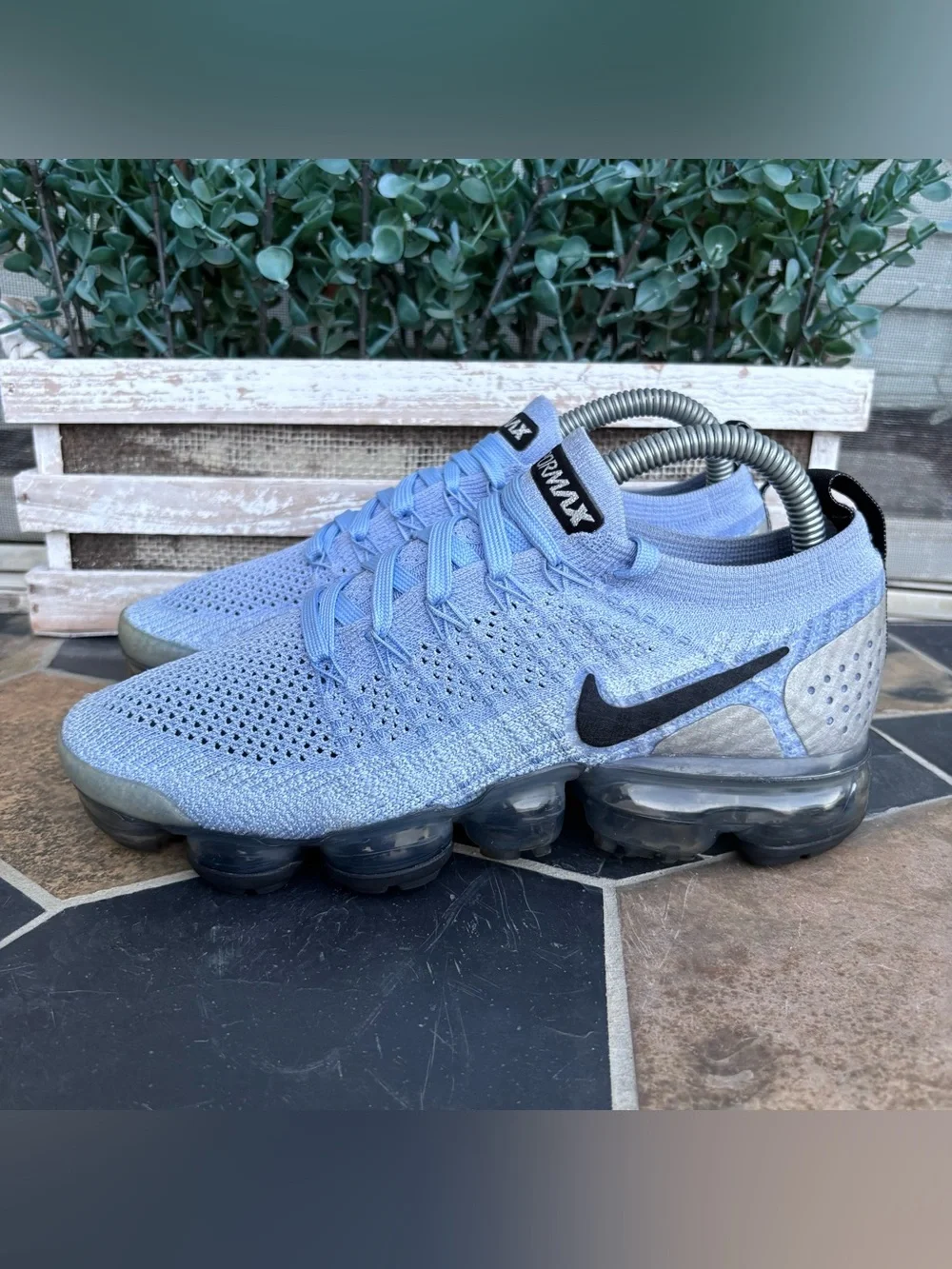 Nike Air VaporMax Flyknit 2 ‘Aluminum’ (Women’s) Size 7 - Picture 2 of 11